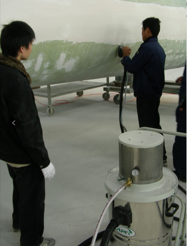 打磨(mó)機配(pèi)合氣動吸塵器解決(jué)方案